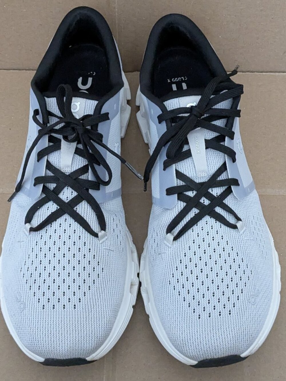 On Men's Sneaker Cloud X 4 3ME30041147 Glacier | Stone Size 14 - Picture 4 of 15
